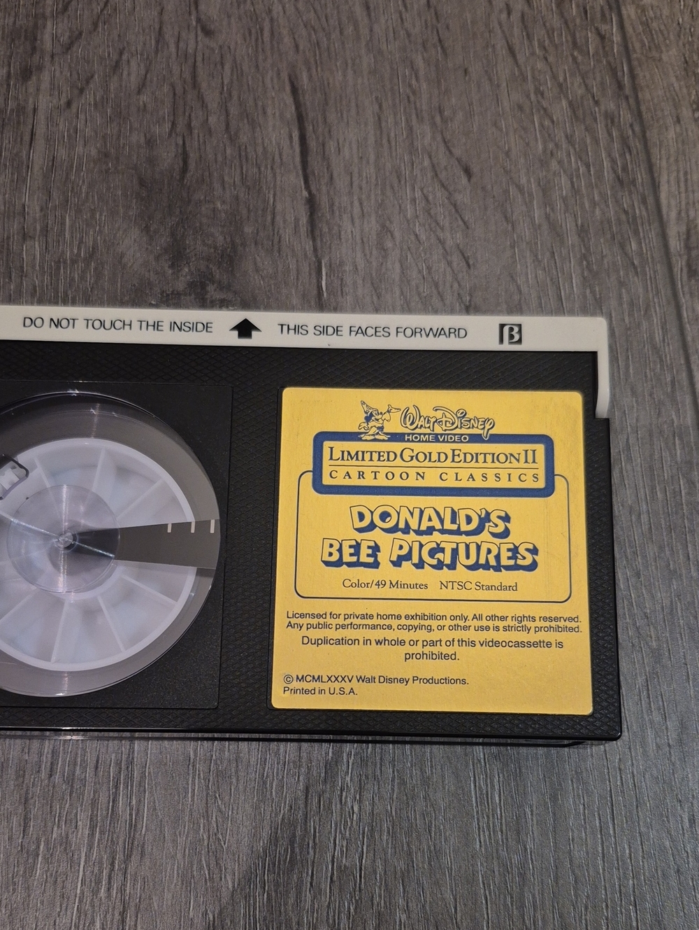 Disney Donald's Bee Pictures Limited Gold Edition II - BETA 1985 VHS - Picture 7 of 7